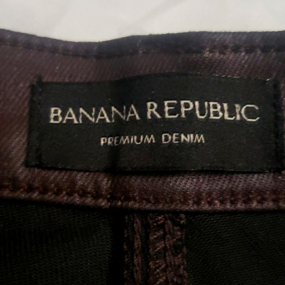 Jeans/ banana republic size 26 dark winw color. - Picture 2 of 7